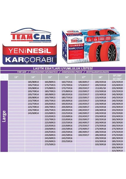 Team Car Kar Çorabı Actıve Large