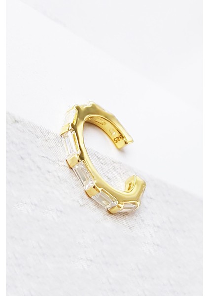 Ithal Baget Taşlı Gümüş Kıkırdak