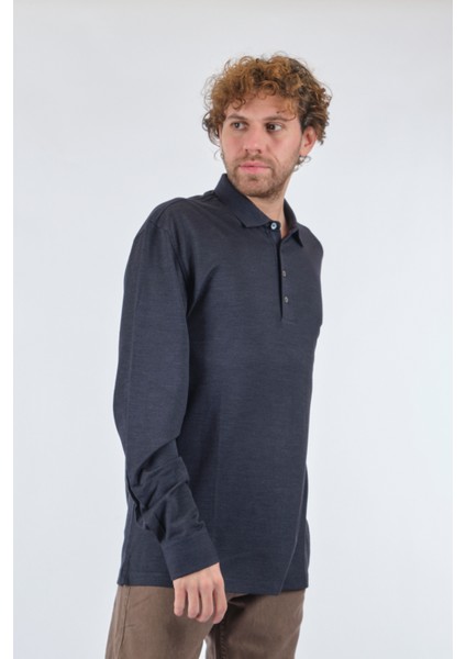 Oversize Uzun Kol Polo Yaka Erkek Sweatshirt - Günlük & Şık modelleri