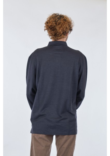 Oversize Uzun Kol Polo Yaka Erkek Sweatshirt - Günlük & Şık fırsatları
