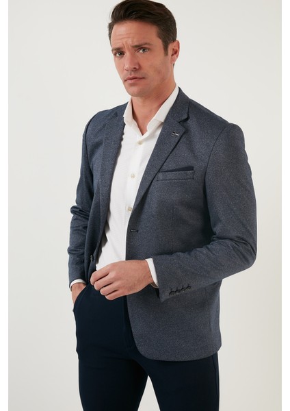 Regular Fit 6 Drop Tek Yırtmaçlı Blazer Ceket Erkek Ceket 216FASERA