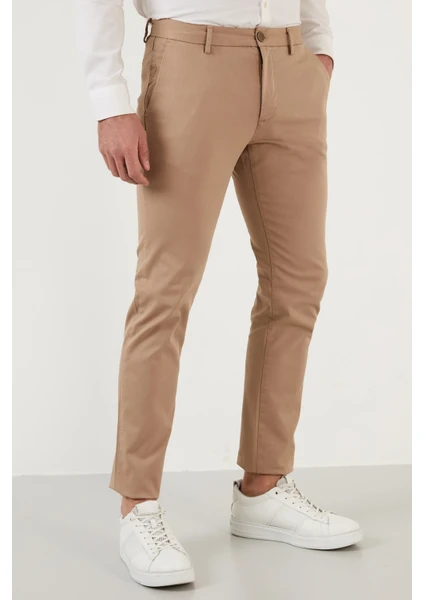 Pamuklu Normal Bel Slim Fit Boru Paça Pantolon Erkek Pantolon 216MILANO