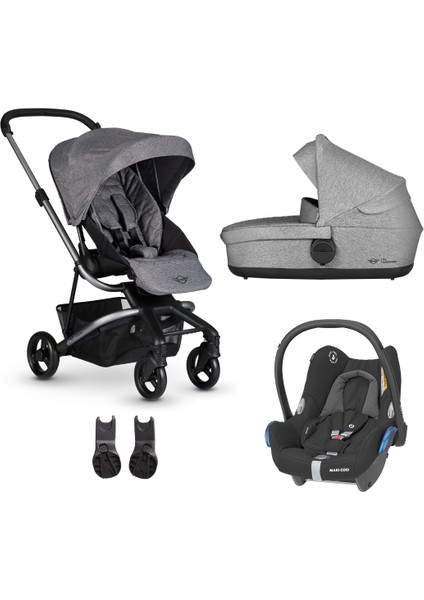 MINI by Easywalker Çift Yönlü Portbebeli Bebek Arabası Üçlü Set