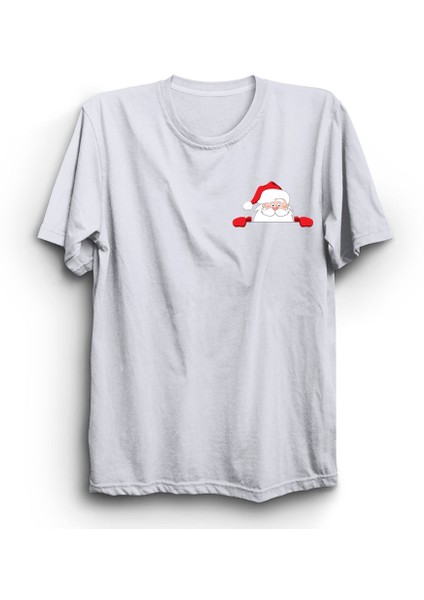 Noel Baba Logo, Ho Ho Ho, Yeniyıl, Yılbaşı, Merry Christmas Tişört