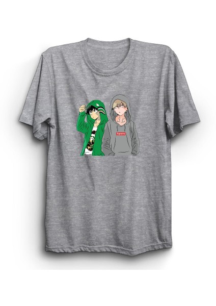 My Hero Academia, Todoroki, Bakugo, Iziku, Anime Dizi Tişört