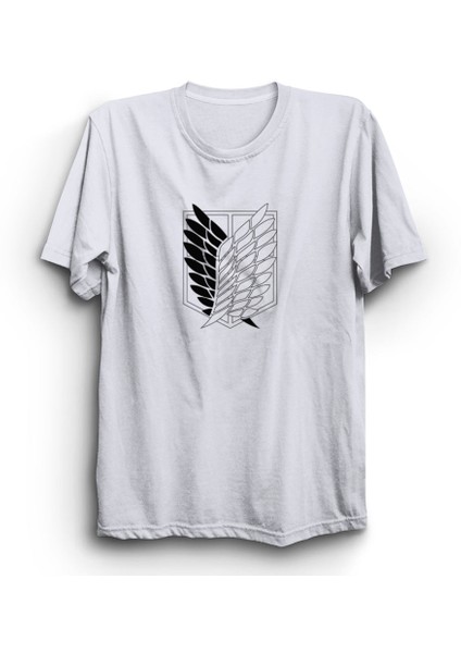 Attack On Titan, Siyah Beyaz Tişört
