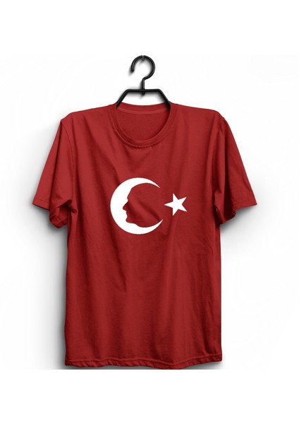 Atatürk Silüetli Ay Yıldız Tişört