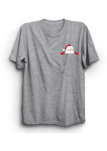 Noel Baba Logo, Ho Ho Ho, Yeniyıl, Yılbaşı, Merry Christmas Tişört