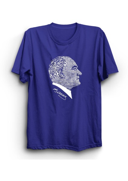 Mustafa Kemal Atatürk, Çizgili, Imza Tişört modelleri