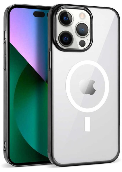 Apple iPhone 13 Pro Max Magsafe Sert Pc Kapak Sararmaz Voyopxmgs