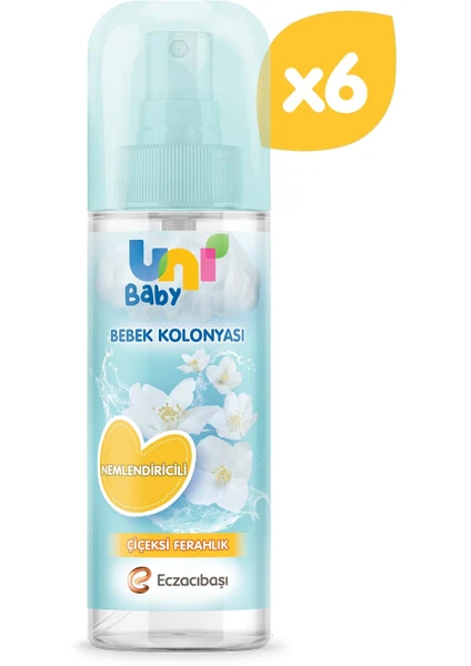 Uni Baby Bebek Kolonyası Çiçeksi Kokular 150 ml 6'lı