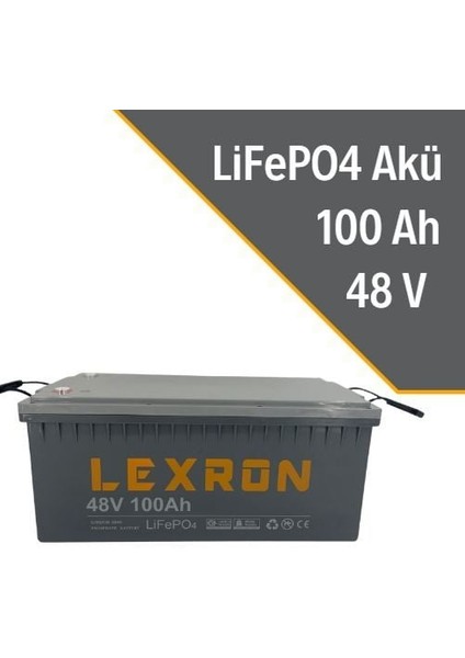 100AH 48V Lityum Akü Lifepo4 48 Volt 100 A Amper