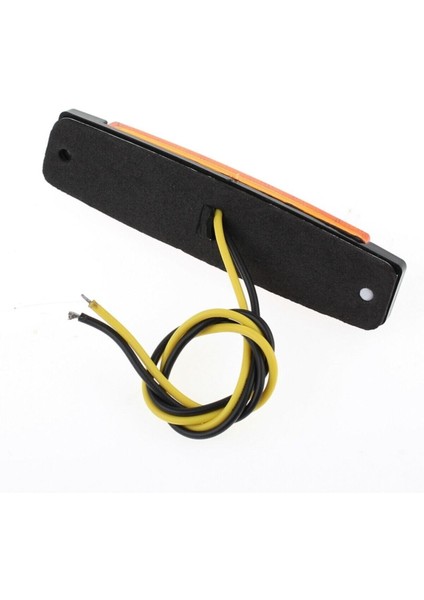 Parmak LED 12 -24 Volt 6 Ledli Sarı Renk Turuncu Lamba 10 Adet