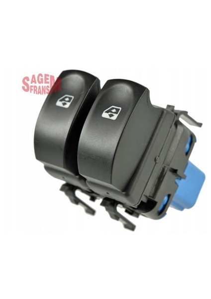 500938 Cam Açma Düğmesi Clıo Iıı Ön Sol Mavi Çiftli