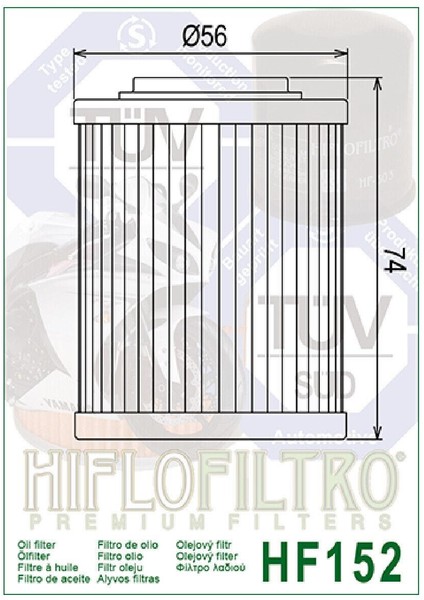 HF152 2001-2008 Aprilia Caponord 1000 Etv Yağ Filtresi fiyatları