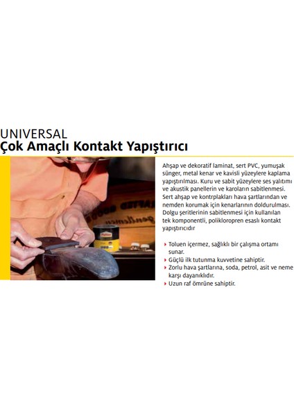Universal Çok Amaçlı Deri , Kauçuk , Ahşap Kontakt Yapıştırıcı 50 gr 2'li Paket modelleri