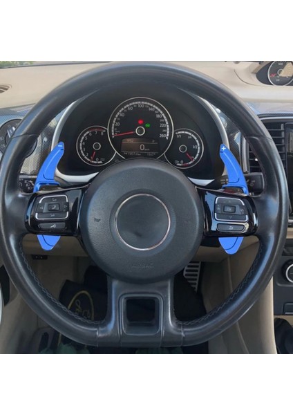 Passat B6 F1 Paddle Shifter Kulakçık Mavi Renk Büyük Boy