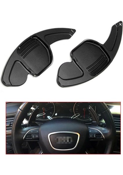 Audi A6 2012-2016 Siyah F1 Direksiyon Kulakçık