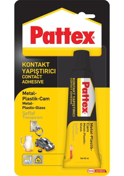 Şeffaf Poliüretan Metal , Plastik , Cam Kontakt Yapıştırıcı 50 gr 2'li Paket