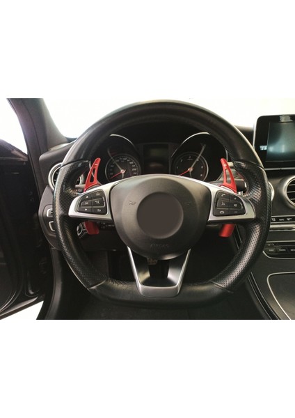 Yıldız Tuning Mercedes A Serisi W176 F1 Kulakçık Direksiyon Kırmızı Paddle Shifter 2012-2017