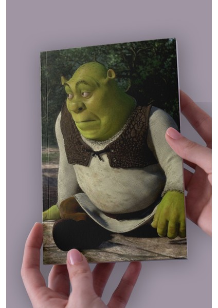 Shrek Imalı Bakış A5 Çizgisiz Defter 50 Sayfa