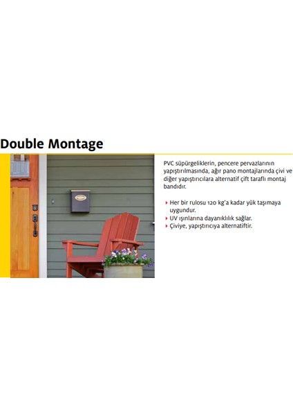 Double Montage Çift Taraflı Bant 1,5 M 9'lu Paket