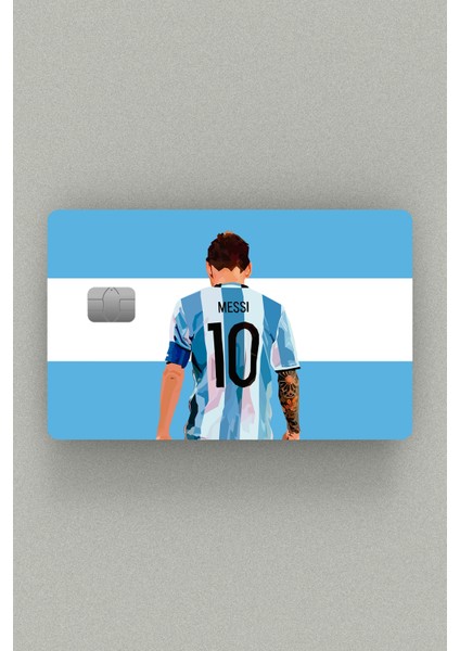 Lionel Messi Portre Kredi Kartı & Akbil Sticker Kaplama (2 ADET)