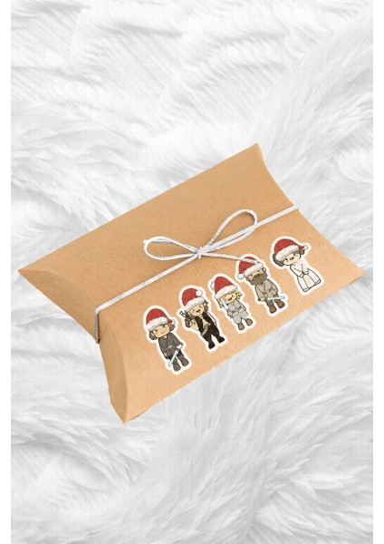 Yılbaşı Noel Star Wars 10'lu Laptop, Tablet, Cep Telefonu Sticker Seti