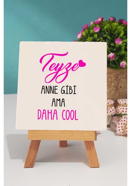 Teyze Anne Gibi Ama Daha Cool Yeşil Kupa Bardak Dekoratif Taş