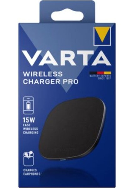 Sava-Varta 57905 Wireless Charger Pro Şarj Aleti Iphone ve Tüm Kablosuz Şarj Telefonlarla Uyumlu