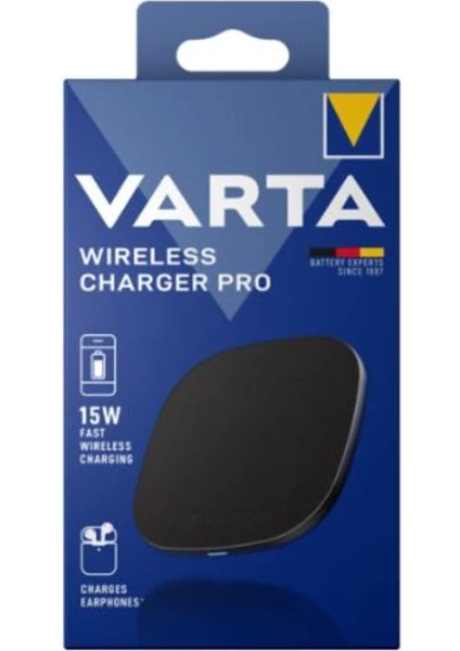 Sava-Varta 57905  Wireless Charger Pro  Şarj Aleti Iphone ve Tüm Kablosuz Şarj   Telefonlarla Uyumlu