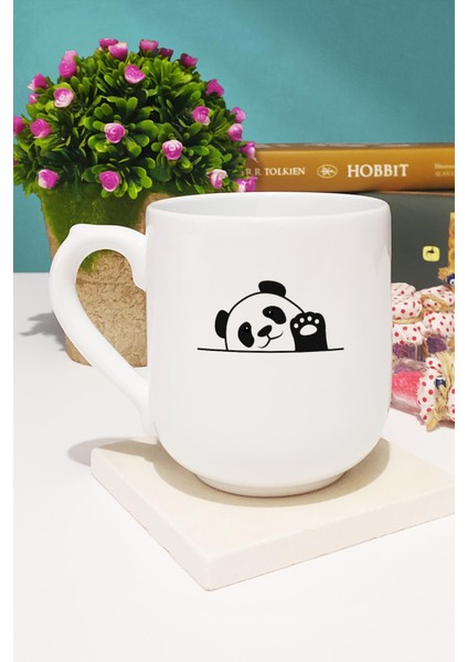 Merhaba Panda Oval Kupa Bardak Kalemlik Anahtarlık