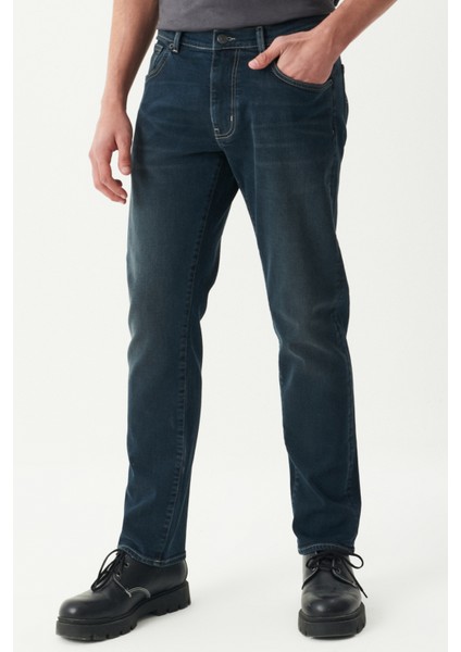 Kansas Slim Fit Dar Kesimtaş Esnek Jean Kot Pantolon