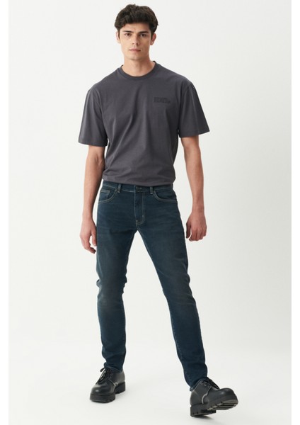 Kansas Slim Fit Dar Kesimtaş Esnek Jean Kot Pantolon