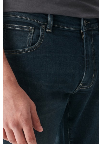 Kansas Slim Fit Dar Kesimtaş Esnek Jean Kot Pantolon
