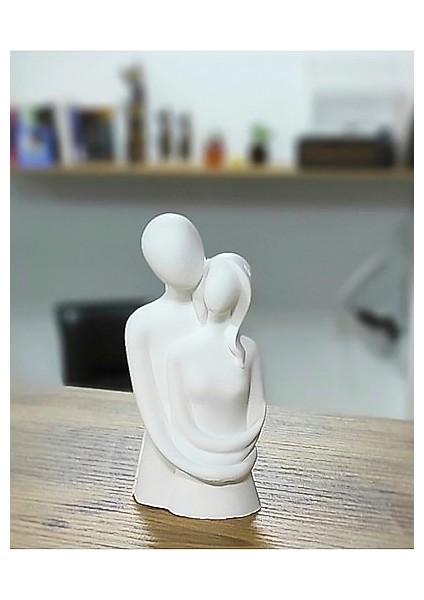 Sevgili Aşıklar Sarılmış Biblo Dekor Biblo