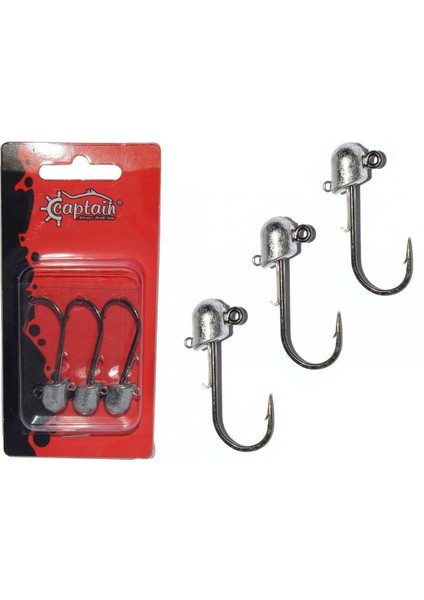 Jig Head Squidgies 3'lü Set Roket Başlı Tırnaklı Jig Head 14 gr