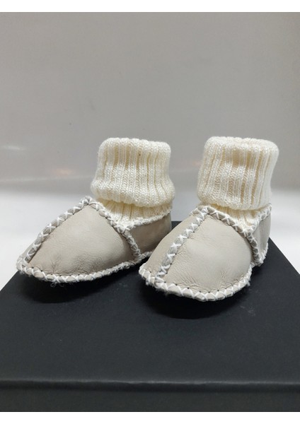 Nazlı Giyim Bebek Unisex Kuzu Derisi Ilk Adım Ayakkabısı Panduf Patik - NG3001 fiyatları