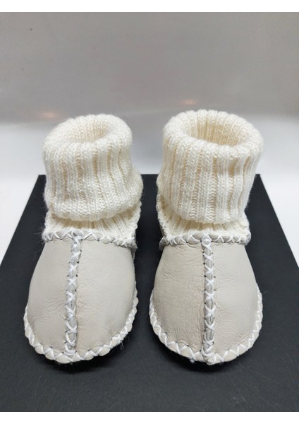 Nazlı Giyim Bebek Unisex Kuzu Derisi Ilk Adım Ayakkabısı Panduf Patik - NG3001 modelleri