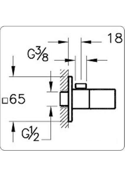 Artema A45232 Kare Ara Musluk