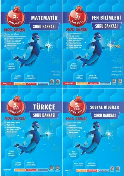 5. Sınıf Mod Serisi 4'lü Soru Bankası Seti Set