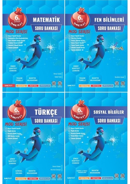 6. Sınıf Mod Serisi 4'lü Soru Bankası Seti - Yeni