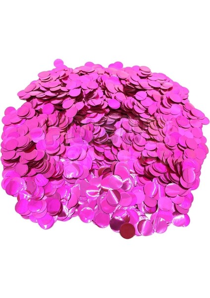 1 Paket Fuşya Pembe Metalize Balon Içi Konfeti Pulu (10GR)