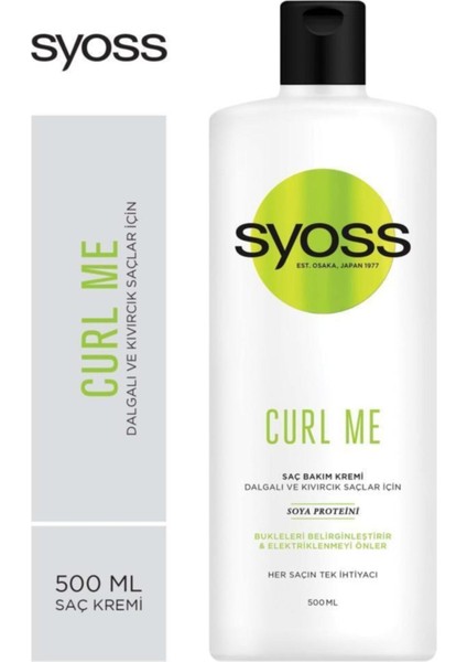 Curl Me Bukle Belirginleştirici Şampuan 500 ml Saç Kremi 500 ml