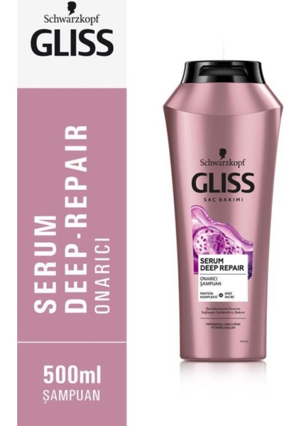 Serum Deep Repair Şampuan 500 ml x 2 Adet + Sıvı Saç Kremi 200 ml