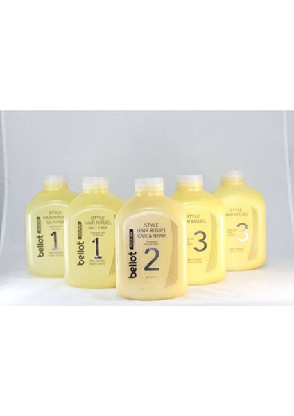 Keratin Hair Care Kit 5'li - 1 Keratin 1000 ml + Şampuan 1000 ml x 2 + Saç Kremi 1000 ml x 2