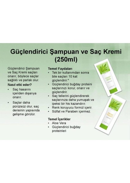 Herbal Aloe ve Renk Koruyucu Şampuan ve Saç Kremi 250 modelleri