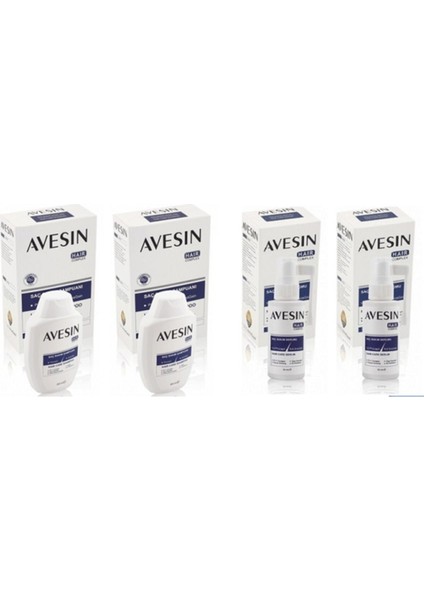 Avesin Hair Complex 4 ' Lü Set ( 2 Şampuan 2 Sprey )