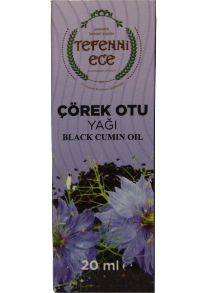 Tefenni Ece Aromatik Bitkisel Ürünleri Çörek Otu Yağı 20 ml Cold Press