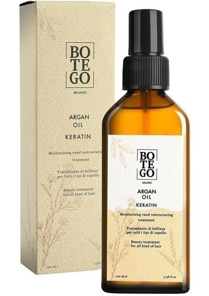 Botego Milano Argan Oil & Keratin 100MLL.